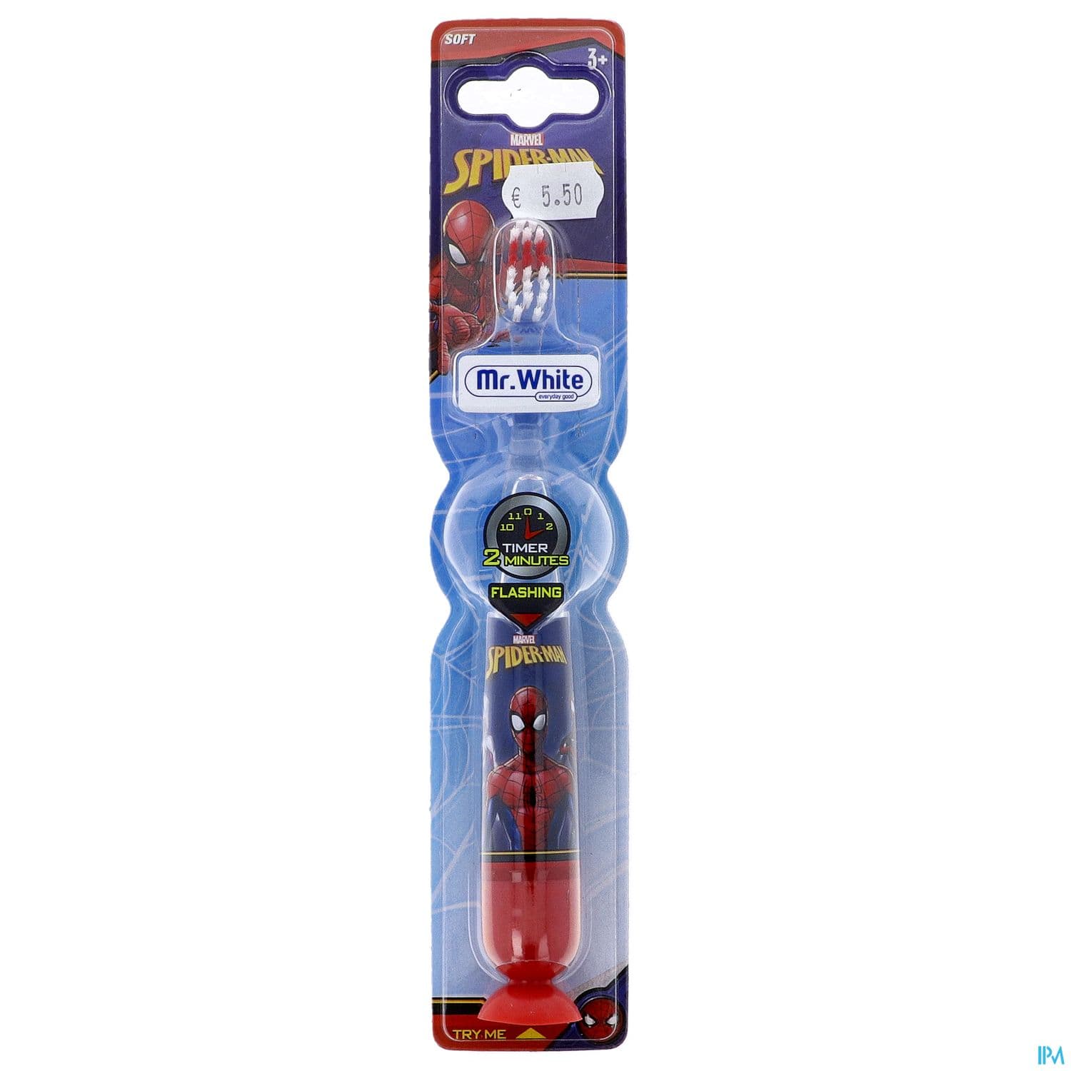 Tinokou Brosse A Dents Lumineuse Spiderman