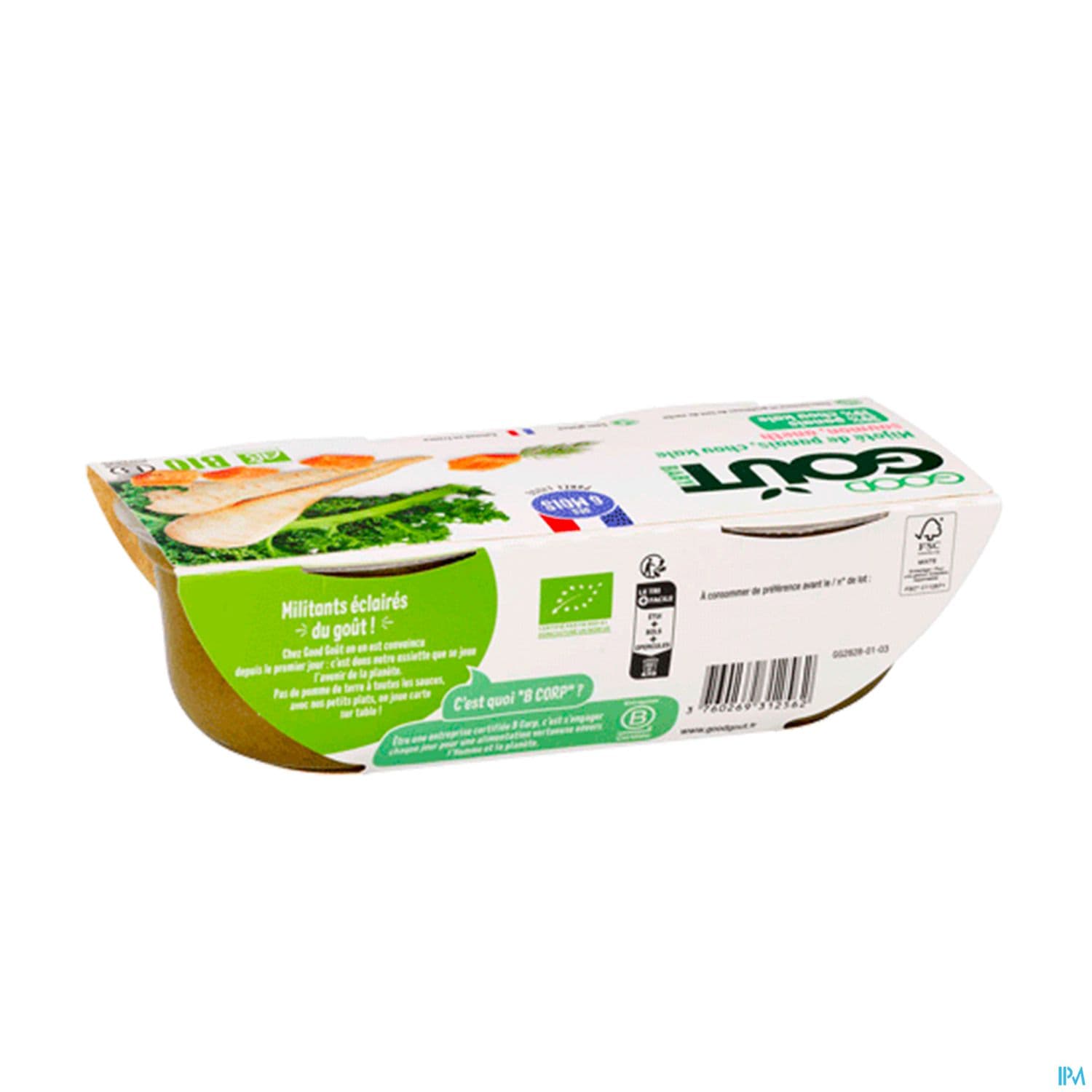 Good Gout Baby Bols Mijote De Panais Et Chou Kale Au Saumon Bio 190g X2