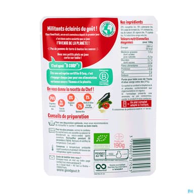 GOODGOUT RATATOUILLE DE QUINOA190G