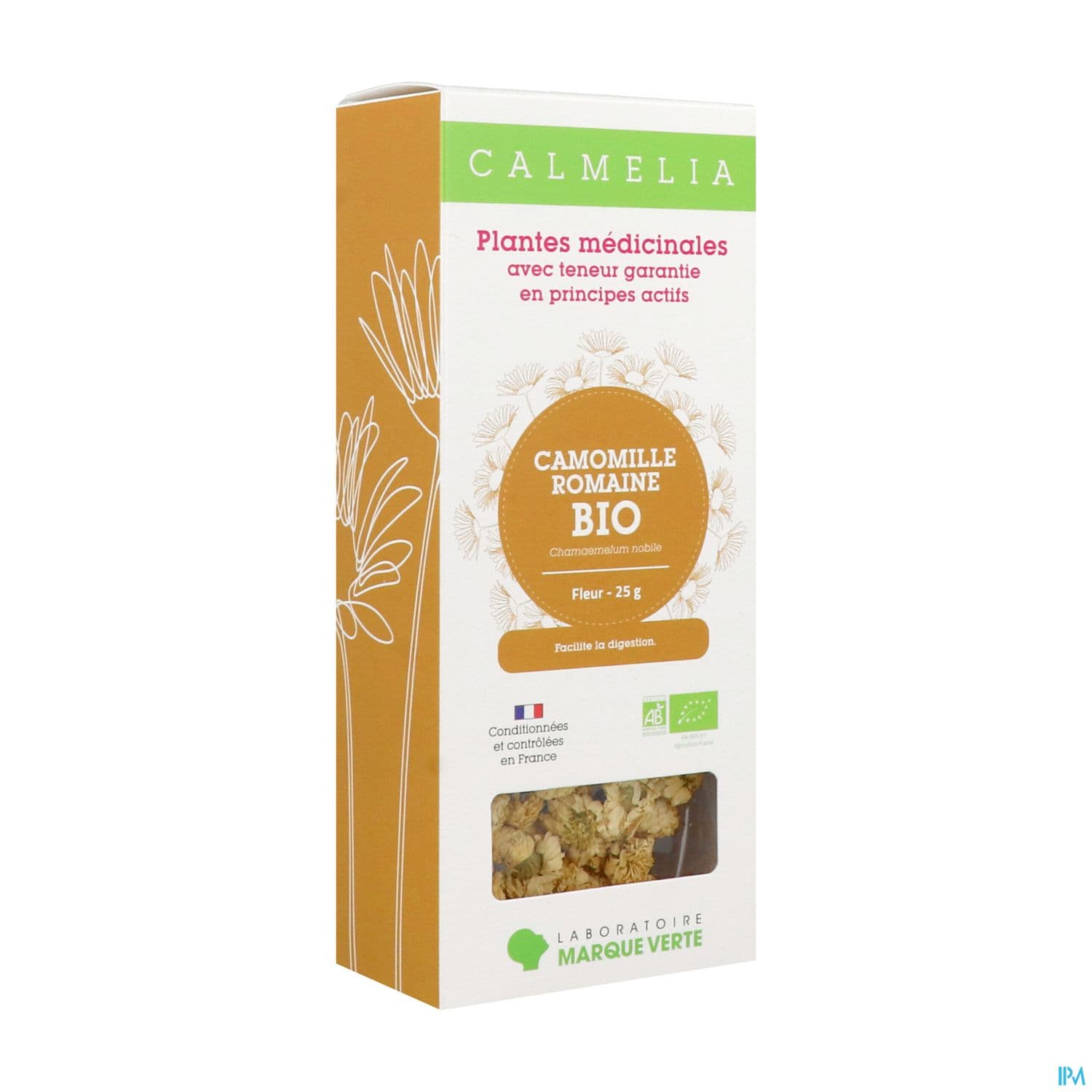 Marque Verte Calmelia Bio Camomille Romaine Vrac 25g — Pharmacie Du Village Santé