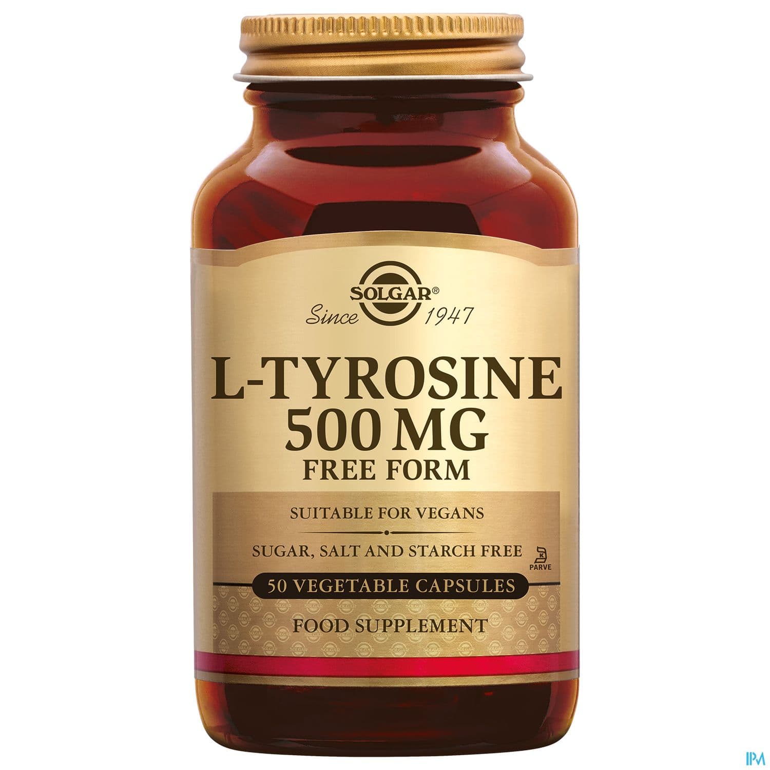 SOLGAR L-TYROSIN 500MG GELUL VEG50