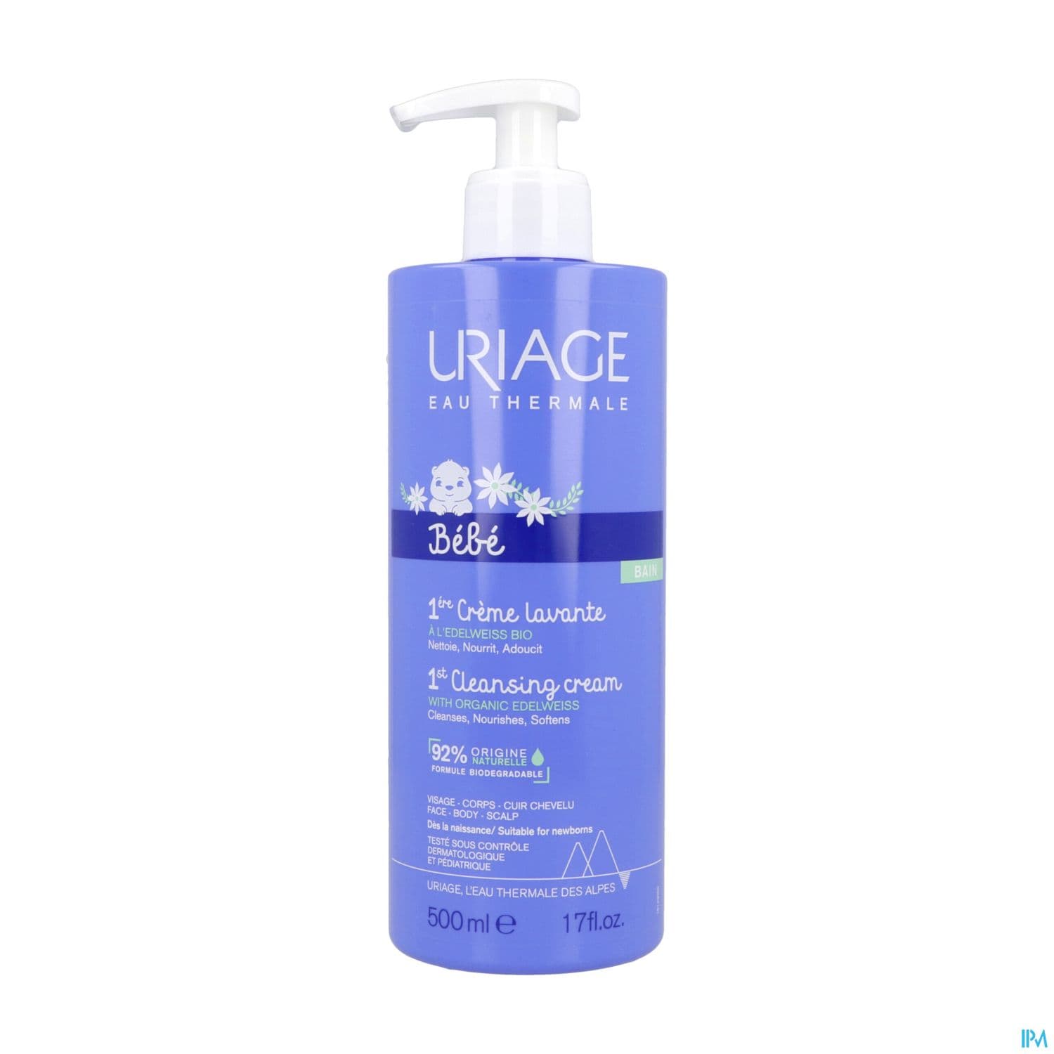 Uriage Bebe 1ere Creme Lavante Edelweiss Bio 500ml