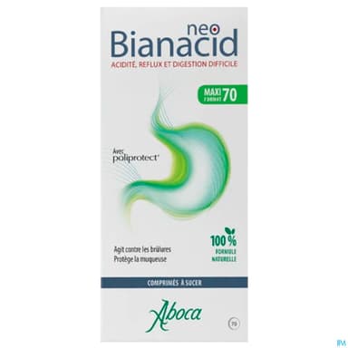 Aboca Neobianacid Acidite Reflux Comprime A Sucer 70