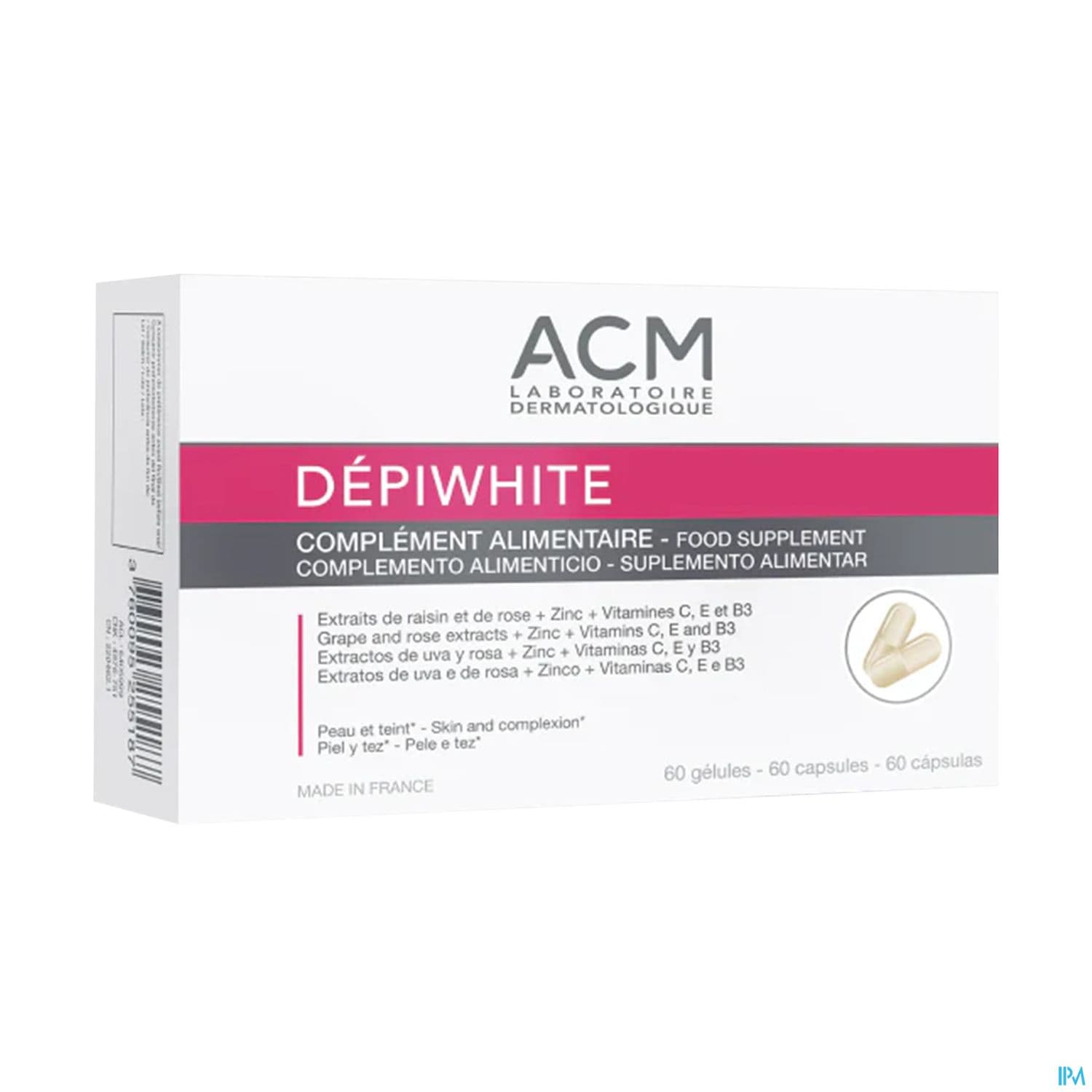 Acm Depiwhite Complement Alimentaire Gelule 60