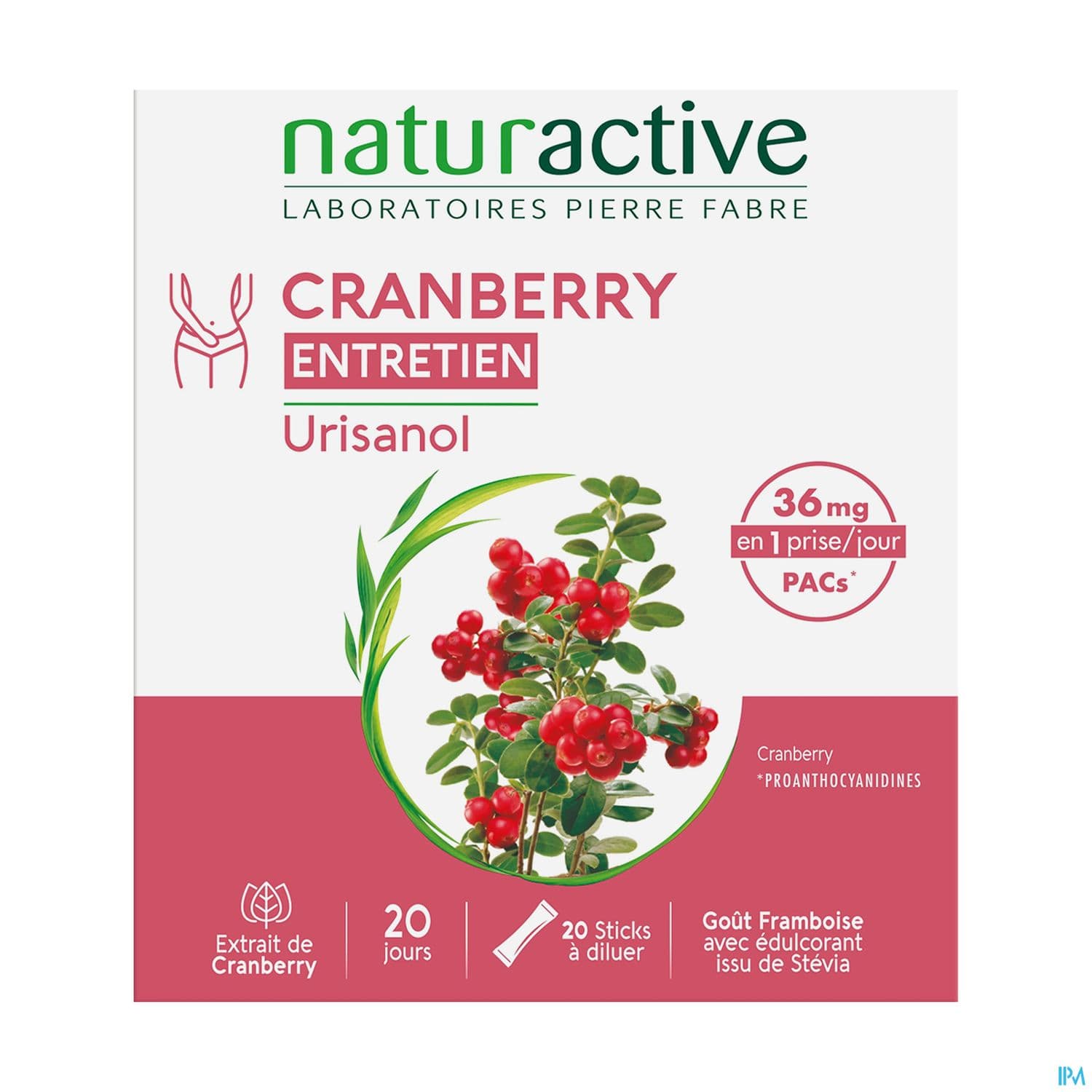 Naturactive Urisanol Entretien Cranberry Stick 20