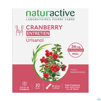 Naturactive Urisanol Entretien Cranberry Stick 20