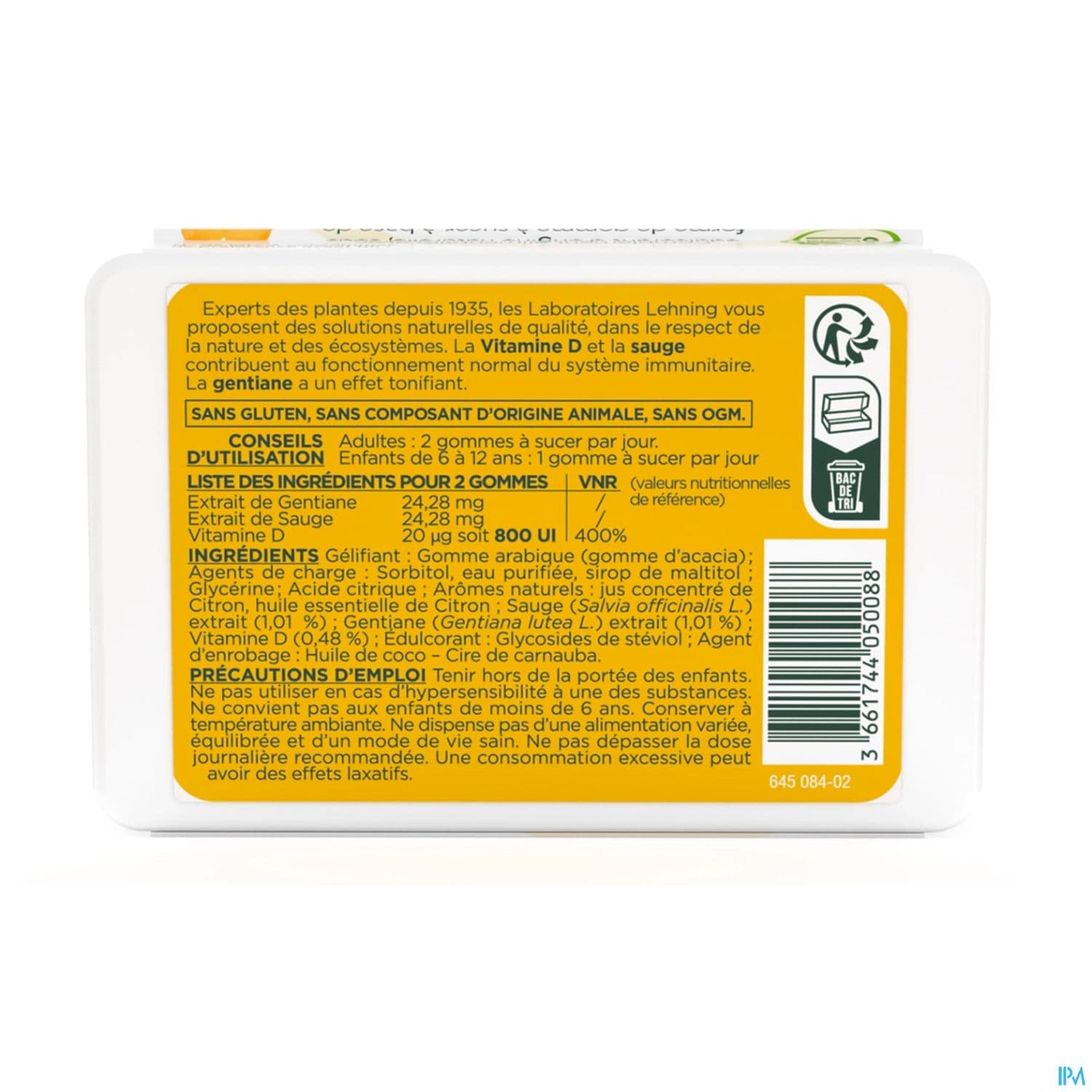 Pate Suisse Vitamine D Gommes A Sucer 40