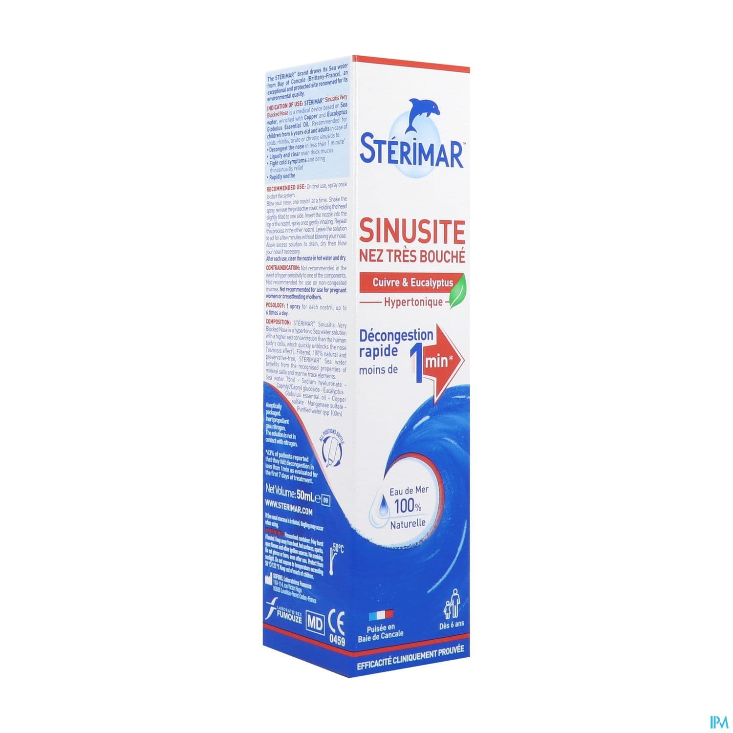 Sterimar Sinusite Nez Tres Bouche Spray 50ml