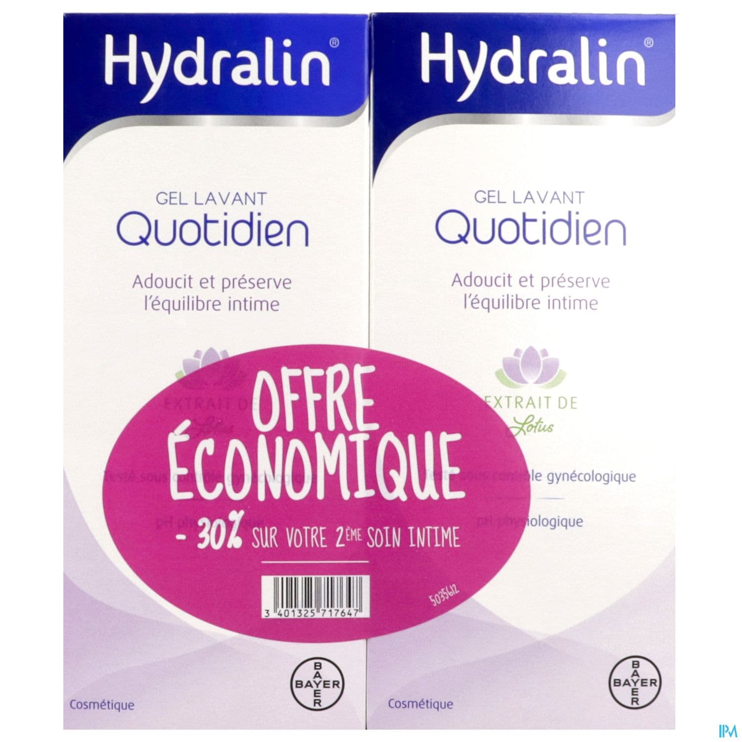 HYDRALIN QUOTIDIEN GEL LAV 400MLX2