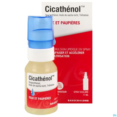 CICATHENOL YEUX PAUPIERE SPR 17ML