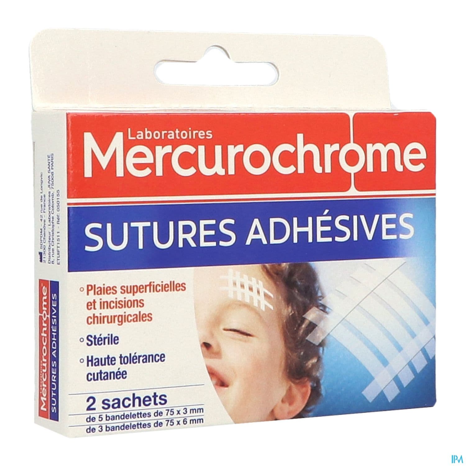 MERCUROCHROME PANS STRIP ADHES X16