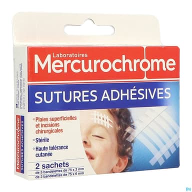 MERCUROCHROME PANS STRIP ADHES X16