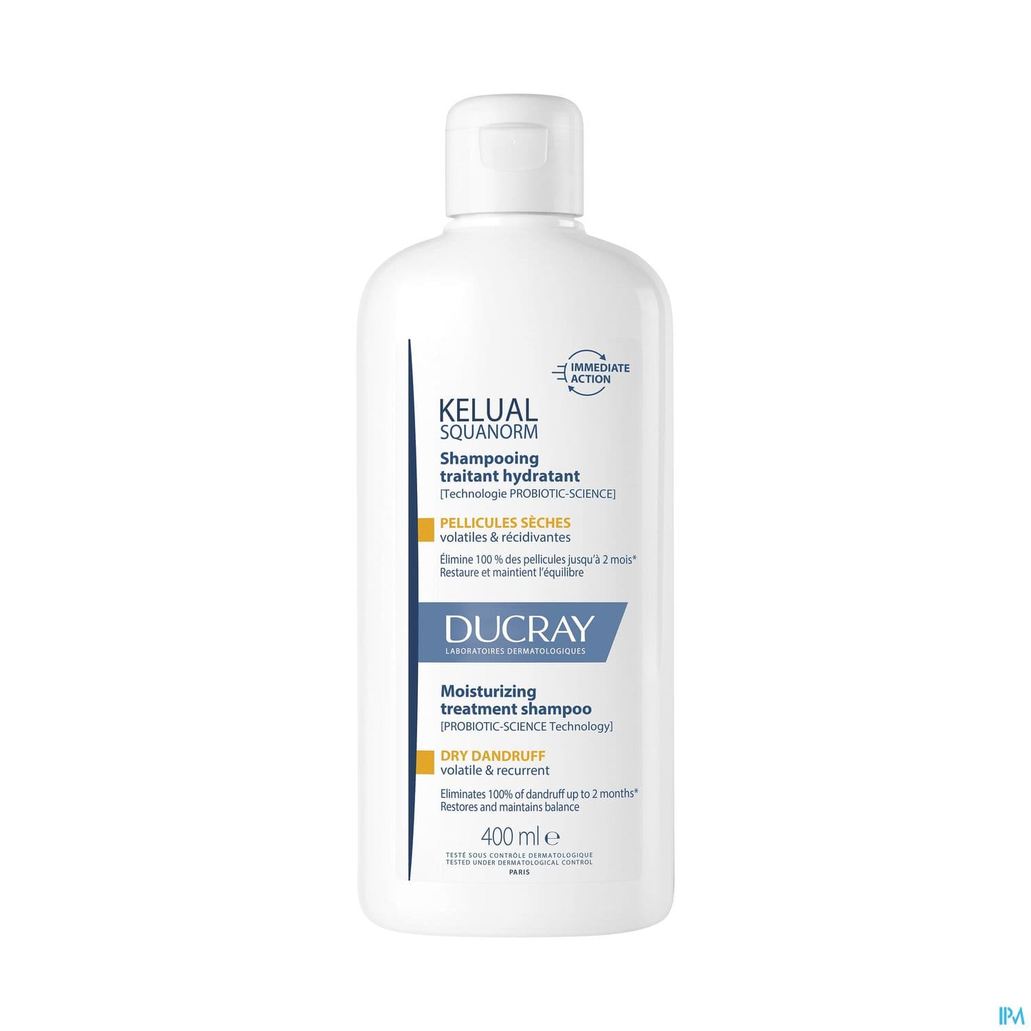 Ducray Kelual Squanorm Shampooing Pellicules Seches 400ml