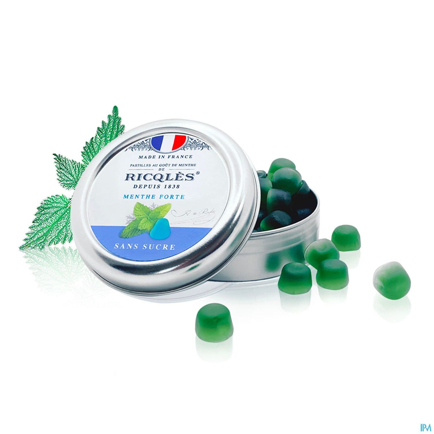 Ricqles Pastille Menthe Sans Sucres Boite 45g