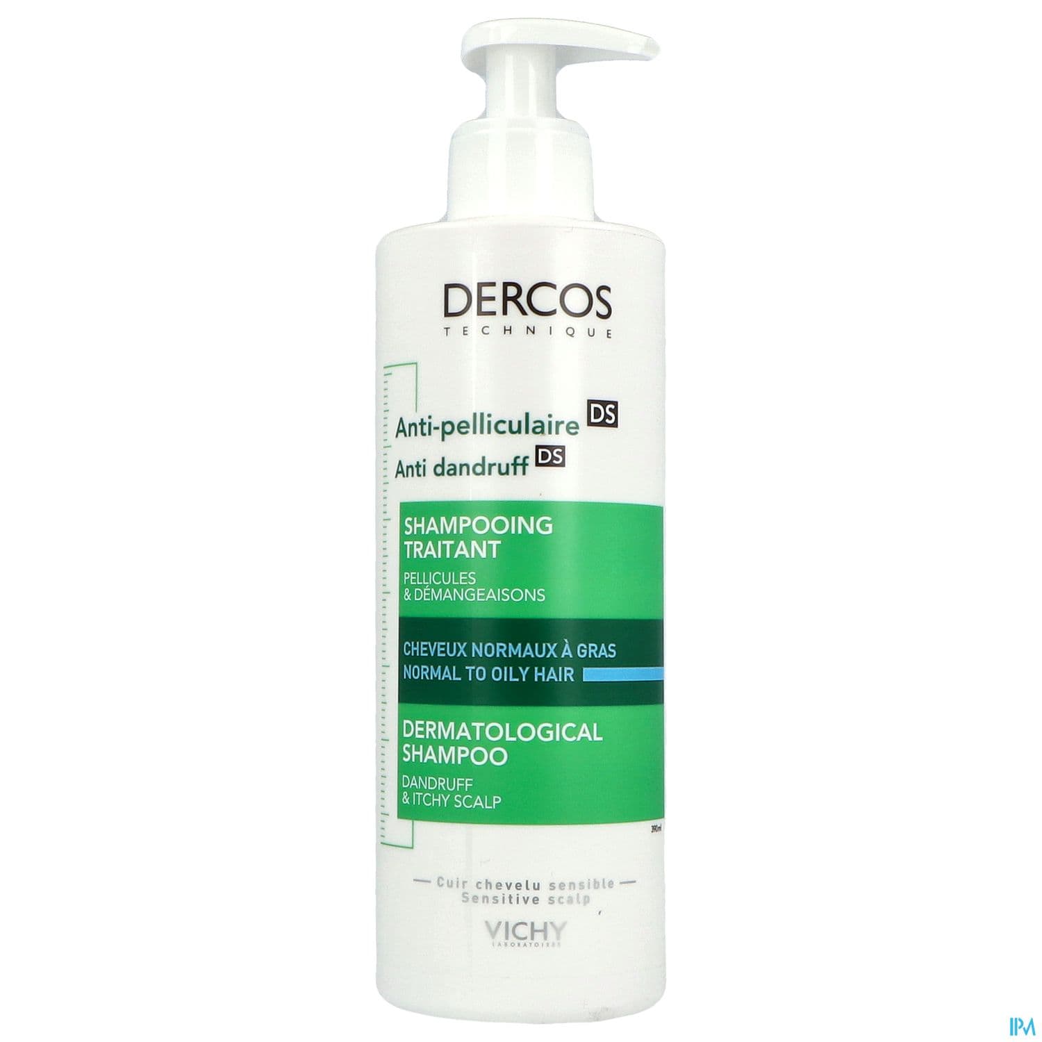 DERCOS DS SH A/PEL GRAS NORM 390ML