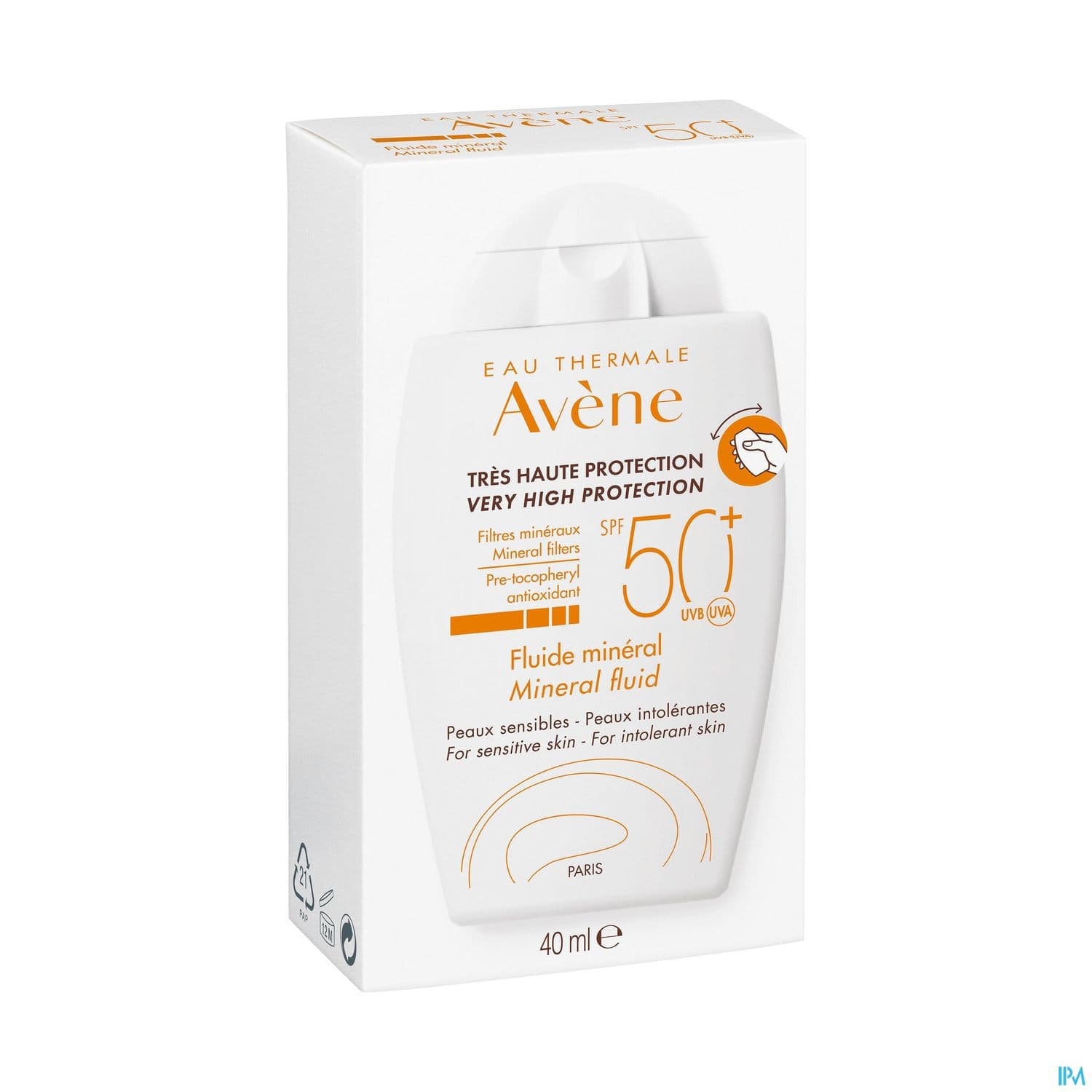 Eau Thermale Avene Solaire Fluide Mineral Spf50+ 40ml