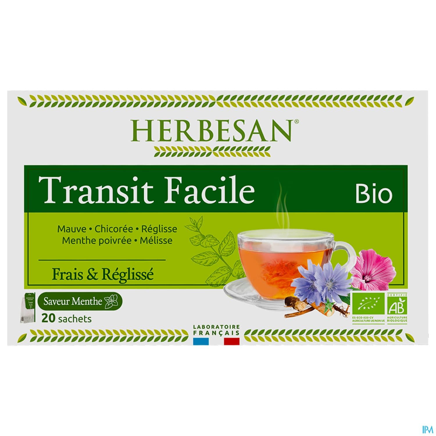 Herbesan Infusion Transit Facile Bio Sechet 20