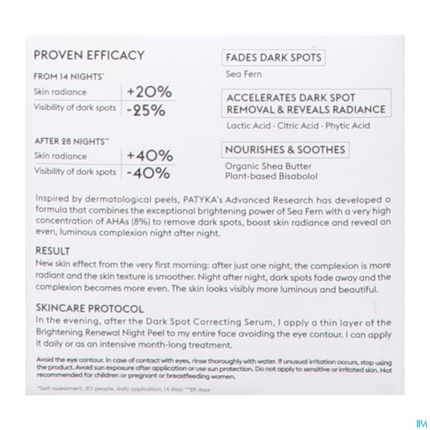 Patyka Peeling Nuit Renovateur D Eclat 50ml
