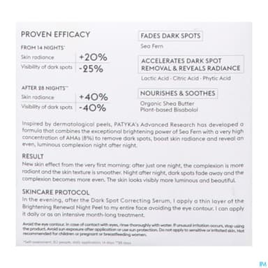 Patyka Peeling Nuit Renovateur D Eclat 50ml