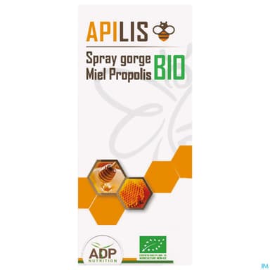 Adp Apilis Spray Gorge Miel Propolis Bio 20ml