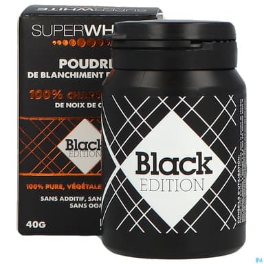 Superwhite Black Edition Charbon Poudre 40g