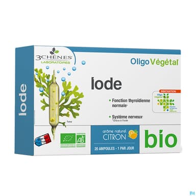 3 CHENES OLIGOVEG BIO IODE AMP 20
