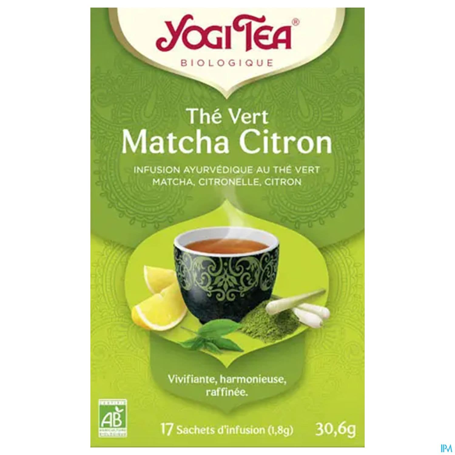 Yogi Tea The Vert Matcha Citron Bio Infusette 2g 17
