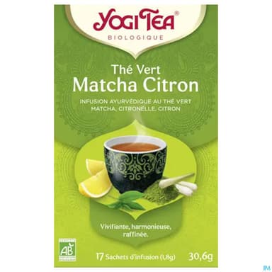Yogi Tea The Vert Matcha Citron Bio Infusette 2g 17