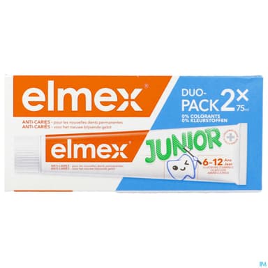 ELMEX JUNIOR PATE DTF 7-12ANS MENTHE 2T/75ML