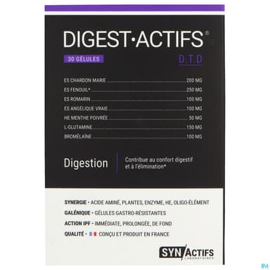 Synactifs Digest Actifs Bio Gelule 30