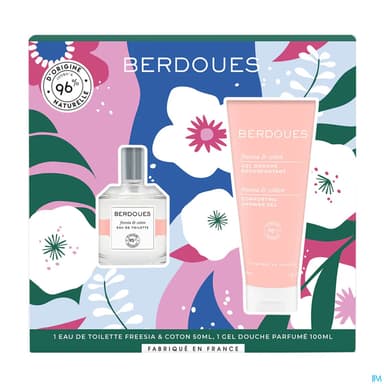 Berdoues 1902 Eau De Toilette Freesia Coton 50ml + Gel Douche 100ml