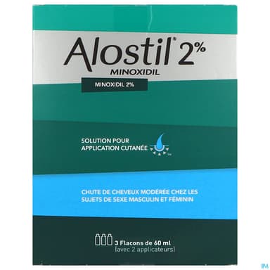 Alostil 2% Solution Pour Application Cutanee 60ml X3