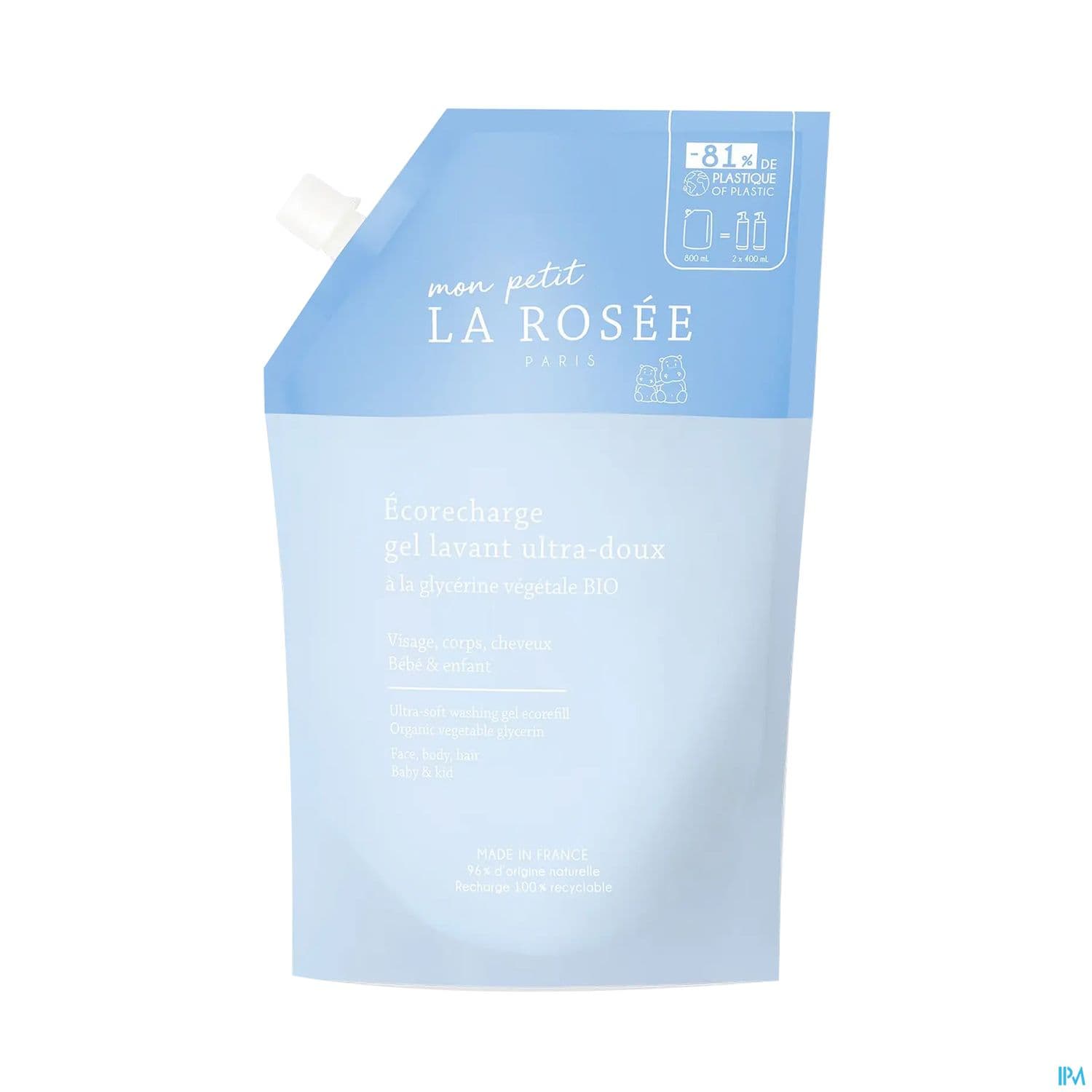 Mon Petit La Rosee Gel Lavant Ultra Doux Ecorecharge 800ml