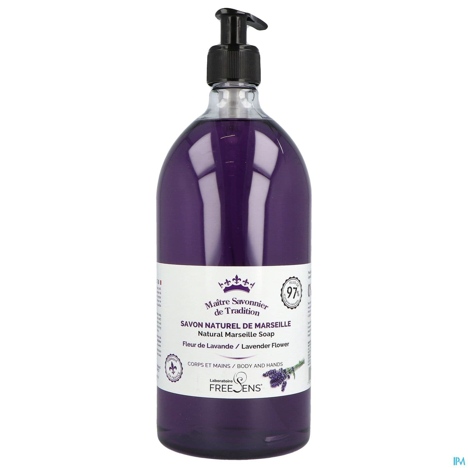 Freesens Savon Naturel De Marseille Fleur Lavande 1l