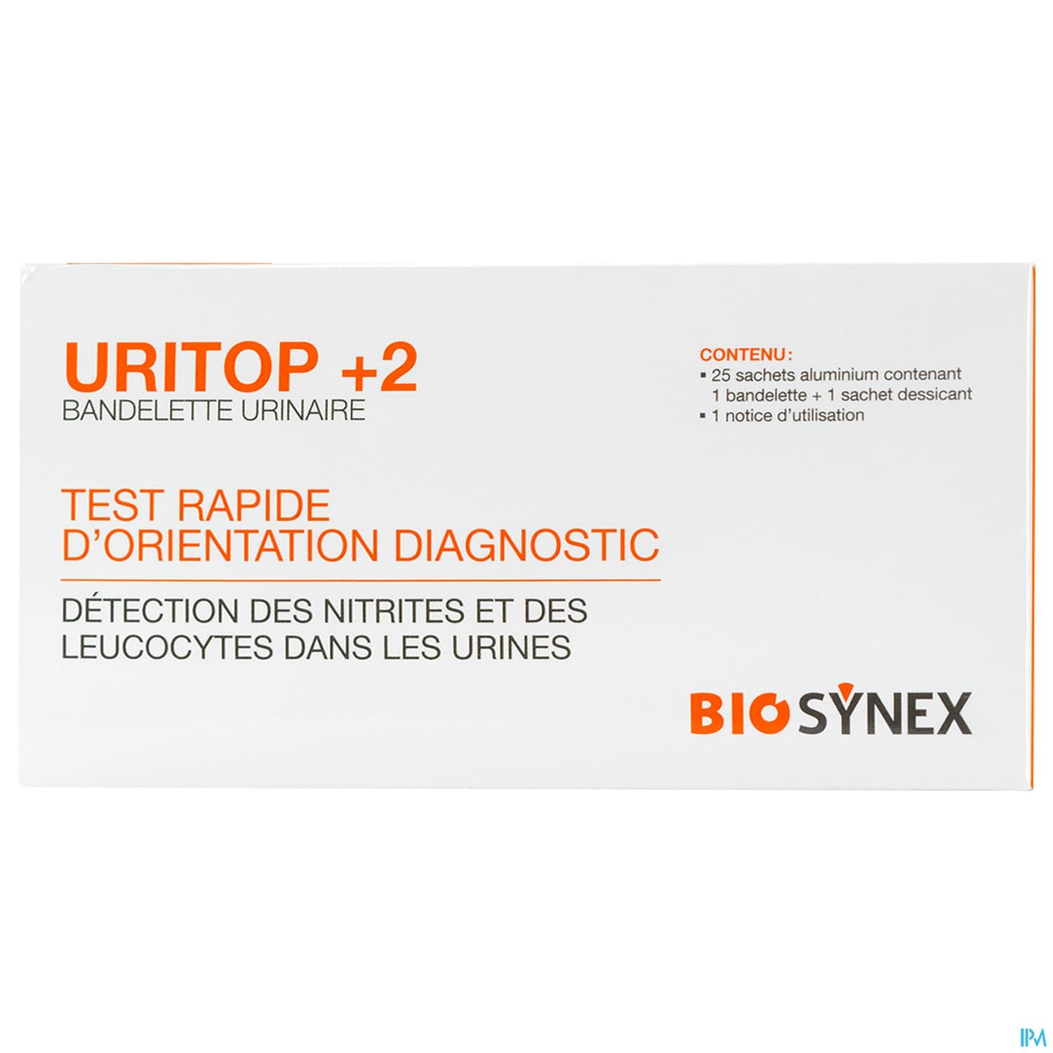 URITOP+ 2 BANDELETTE URINAIRE 25