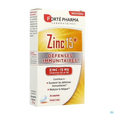 Forte Pharma Zinc 15+ Comprime 60
