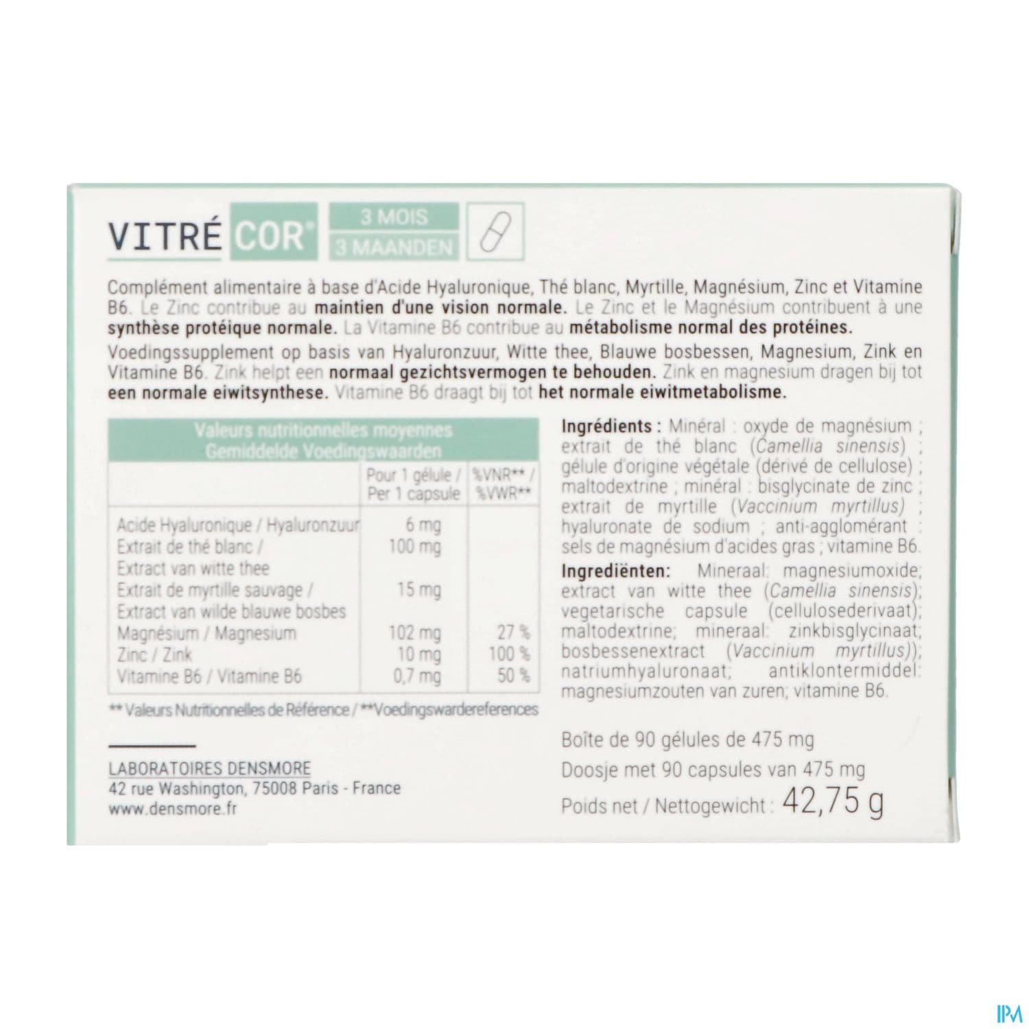 Densmore Vitrecor Gelule 90