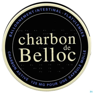 Charbon Belloc 125mg Capsule Molle Boite Metal 36