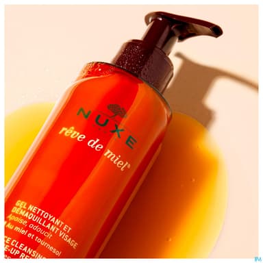Nuxe Reve De Miel Gel Nettoyant Et Demaquillant Visage Peaux Seches Et Sensibles 200ml