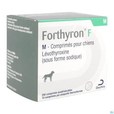 Dechra Forthyron F M Chien Moyen Comprime Quadrisecable 250