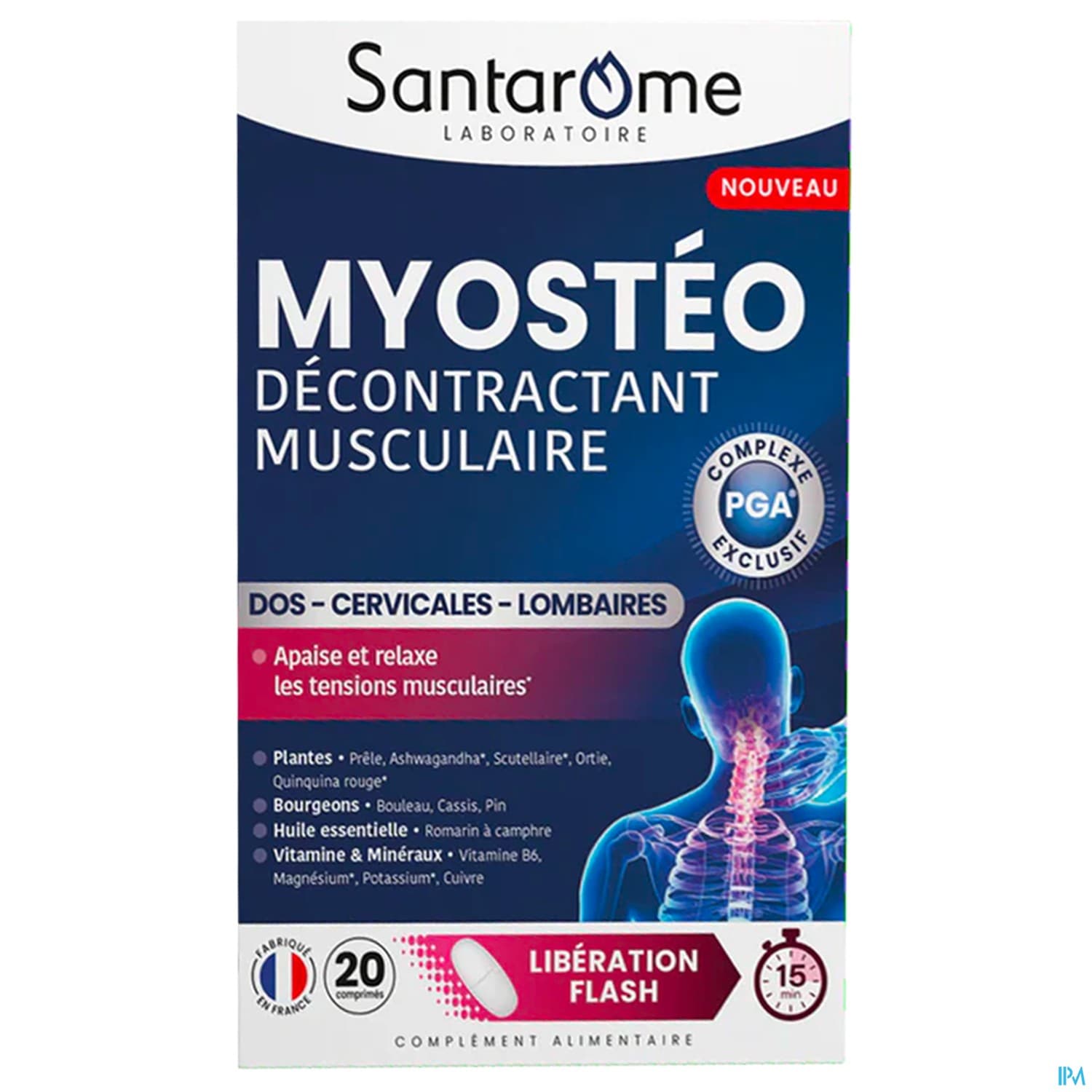 Santarome Myosteo Decontractant Musculaire Comprime 20