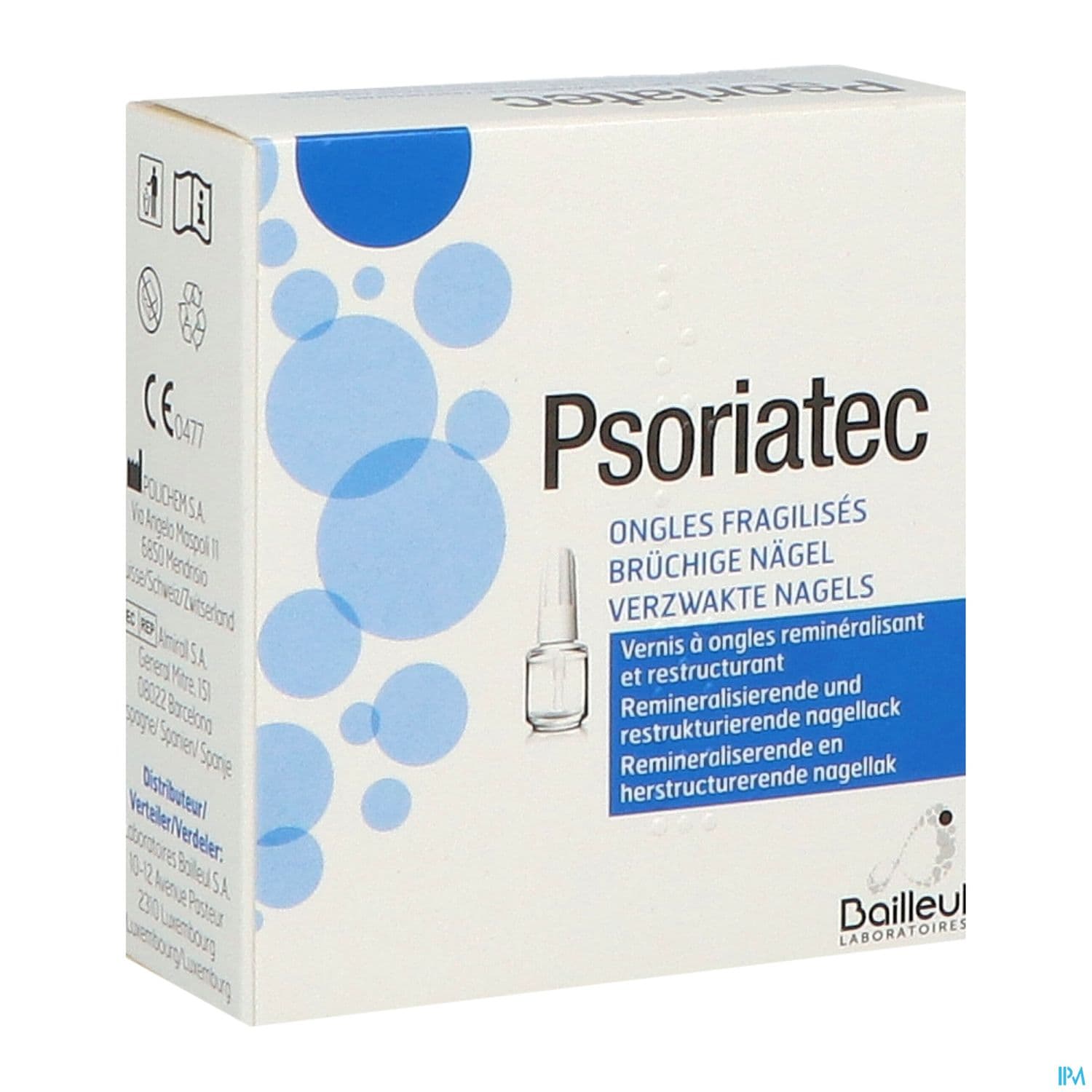 Psoriatec Vernis Ongles Fragilises Flacon 3ml3