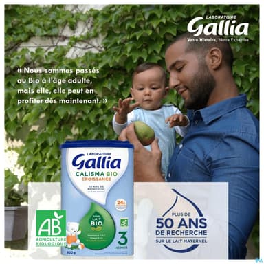 GALLIA CALISMA CROISSANCE BIO 800G