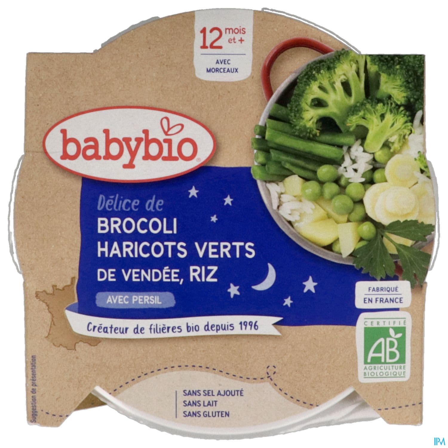 BABYBIO BON/NUIT FARAND LEG/RIZ