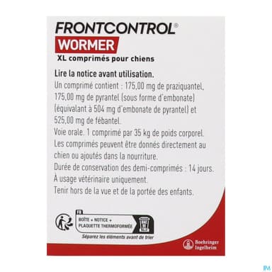 FRONTCONTROL VERMIF CHIEN XL CPR 2