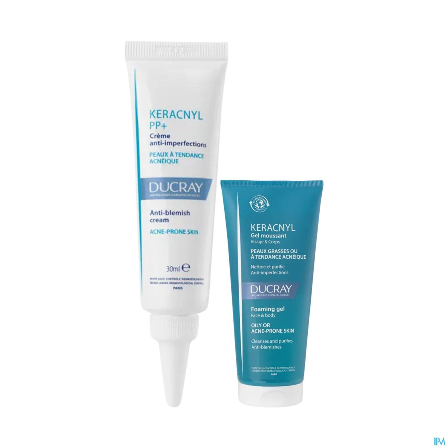 Ducray Keracnyl Pp+ Creme Apaisante Antimperfections 30ml + Keracnyl Gel Moussant 40ml Offert — Pharmacie Pharmavance Puteaux