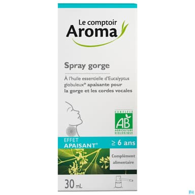 Le Comptoir Aroma Huile Essentielle Spray Gorge Bio 30ml