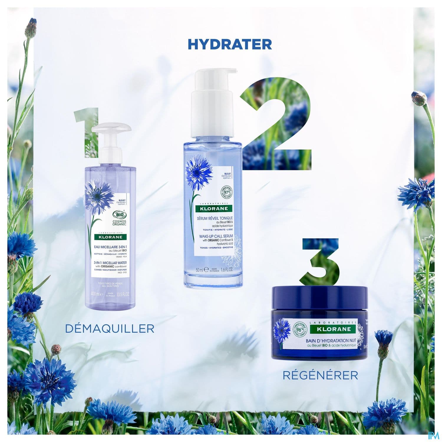 KLORANE EAU MICEL 3EN1 FL100ML