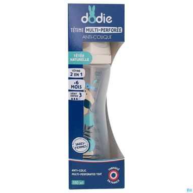 DOD BIB TEAT&RING BLEU 6+ 330ML