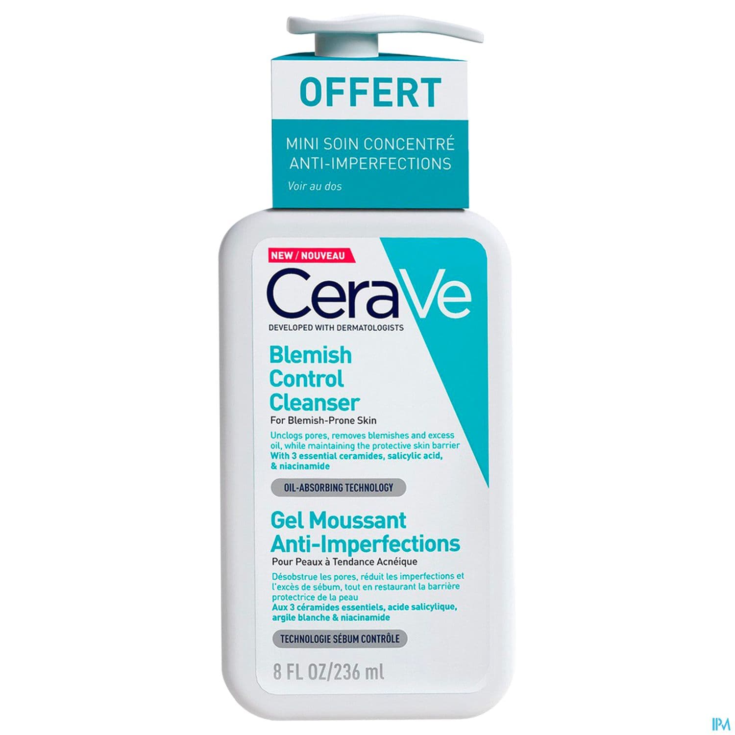 CERAVE GEL MOUSSANT A/IMPERF+MINI